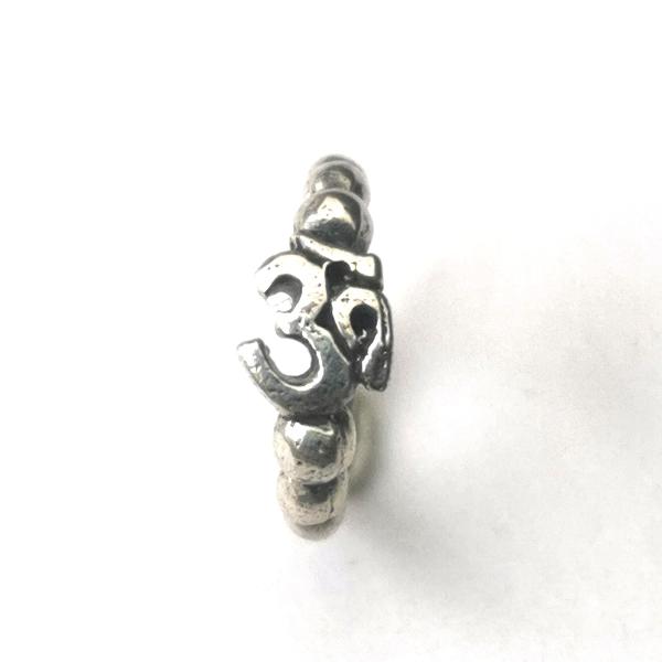Sterling silver piercing ring Ohm