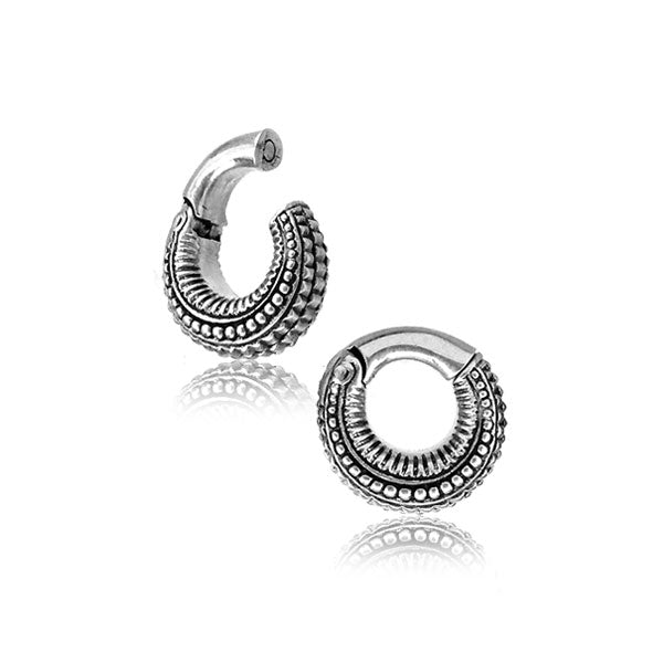5mm White Brass Magnetic Ear Weights - Detailed Nomade