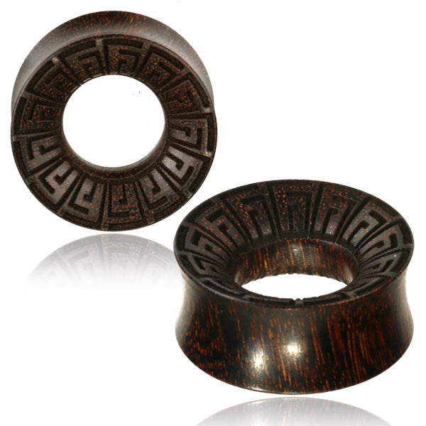 Tamarind Aztec Wooden Ear Tunnel
