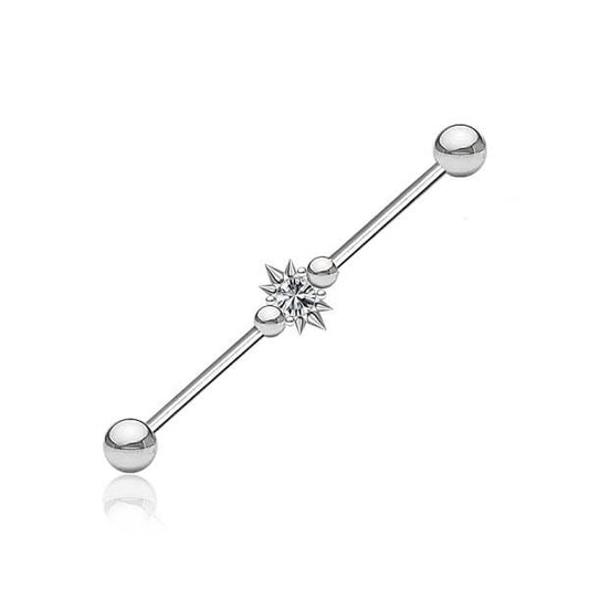 Stainless Steel Industrial Bar - Spiky Crystal