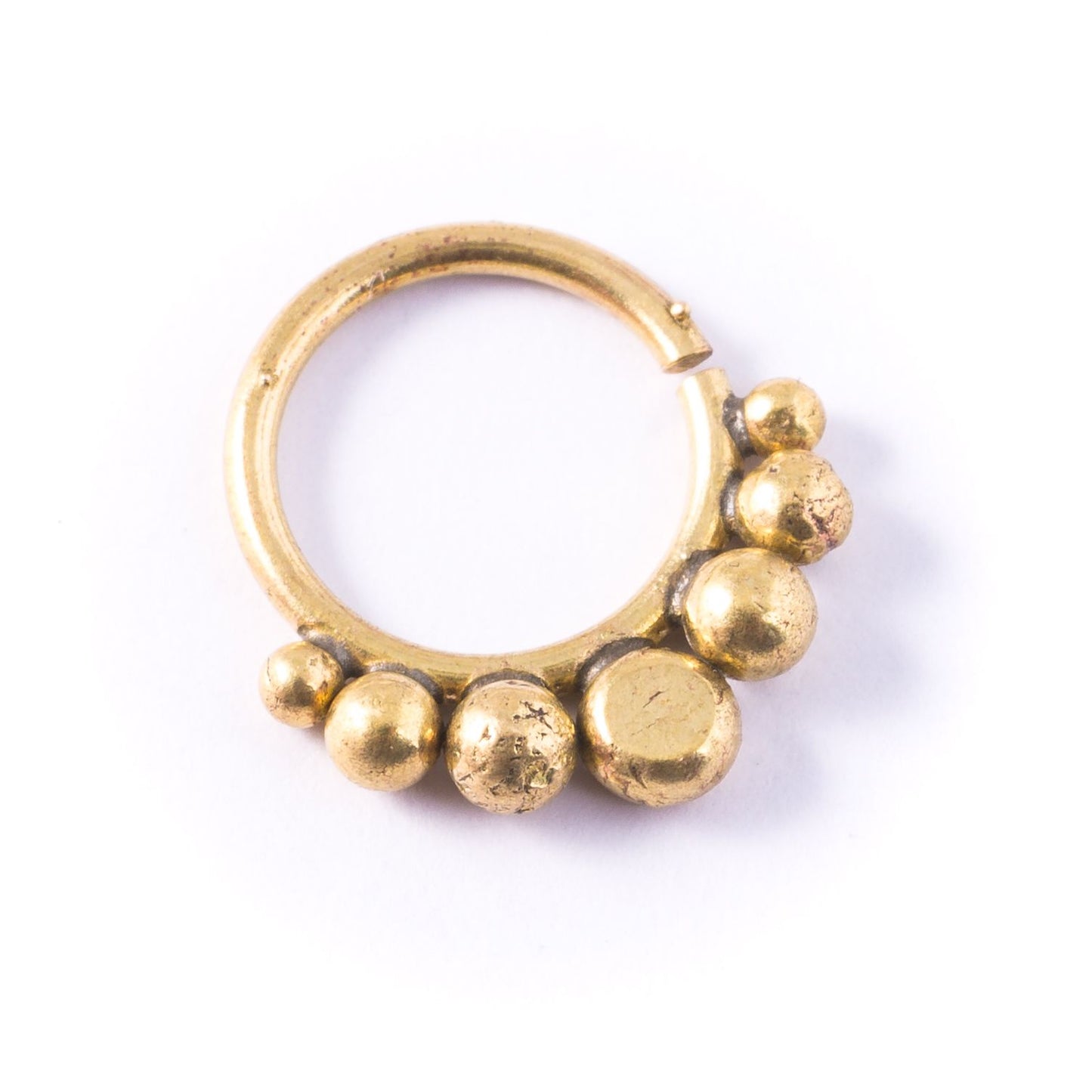 Cosina Brass Septum Ring for Pierced Nose - 1.2mm
