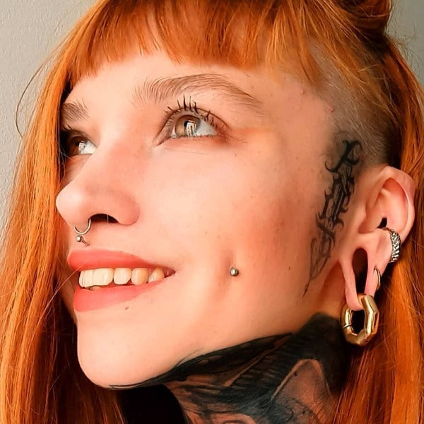 Brass Ear Weights - Tuerca