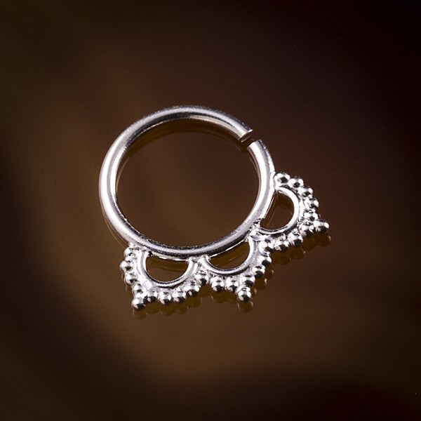 silver septum ring