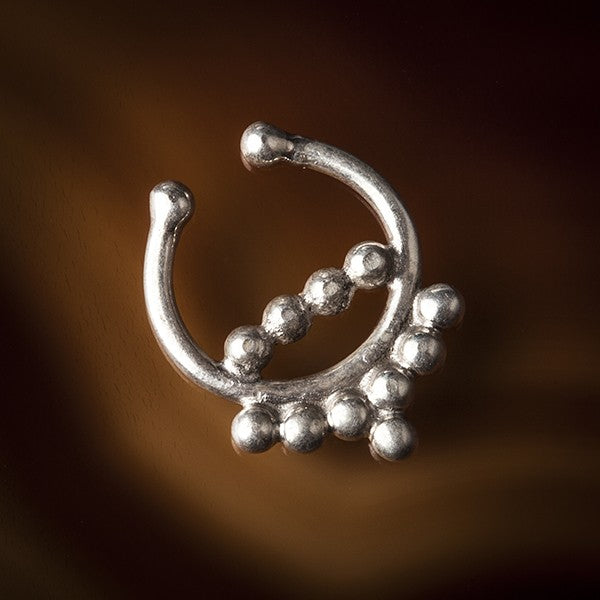 cheater silver septum ring