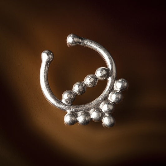 cheater silver septum ring