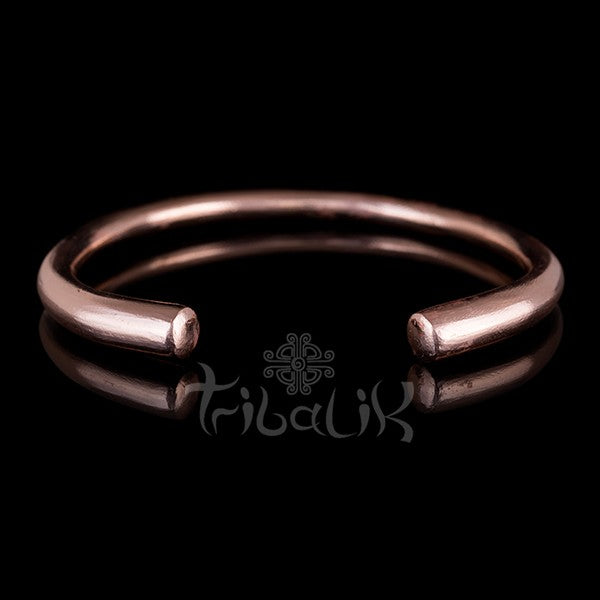 18k Rose Gold Plated Bangle | Plain