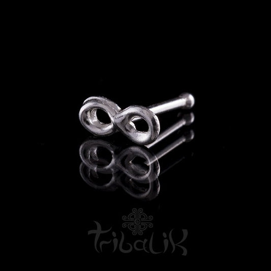 Silver Infinity Stud