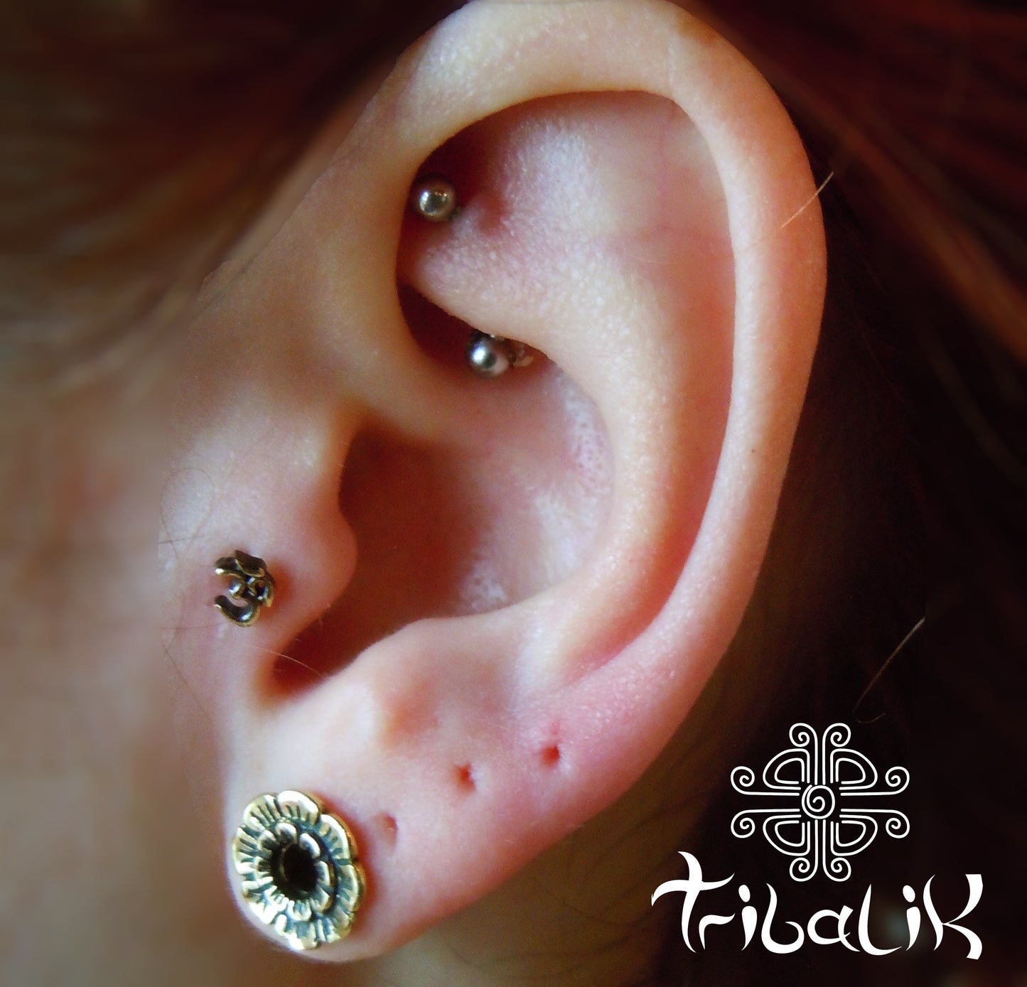 Ohm Brass Tragus Bar/Stud