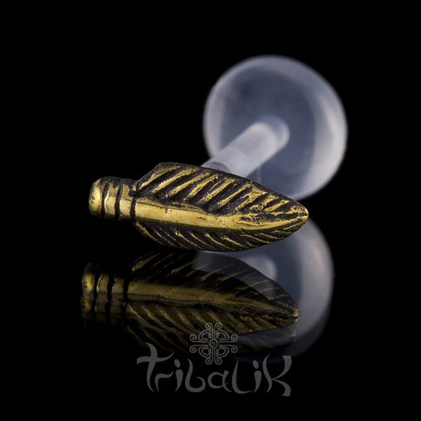 Brass Feather Stud| Bar