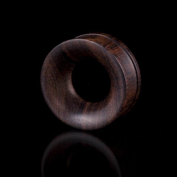 brown ear tunnel for stretched ears