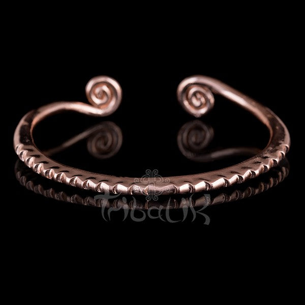 18k Rose Gold Plated Bangle | Hill Tribe