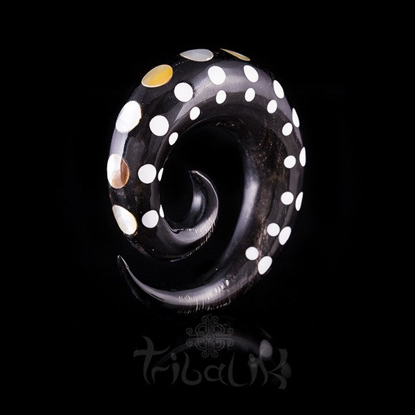 Horn & Mother of Pearl Shell Ear Stretcher