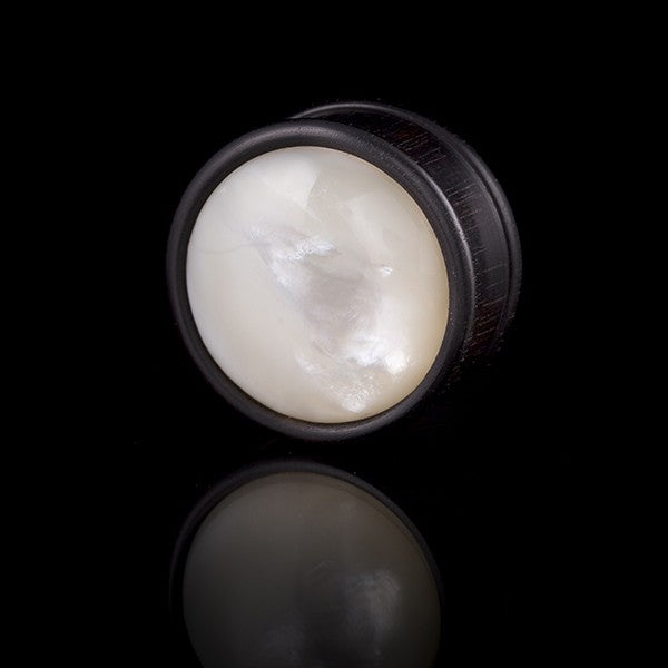 Arang Wood and Mother of Pearl Shell Plug