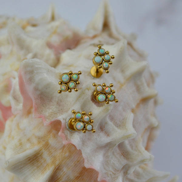 Gold Plated Multi Piercing Stud