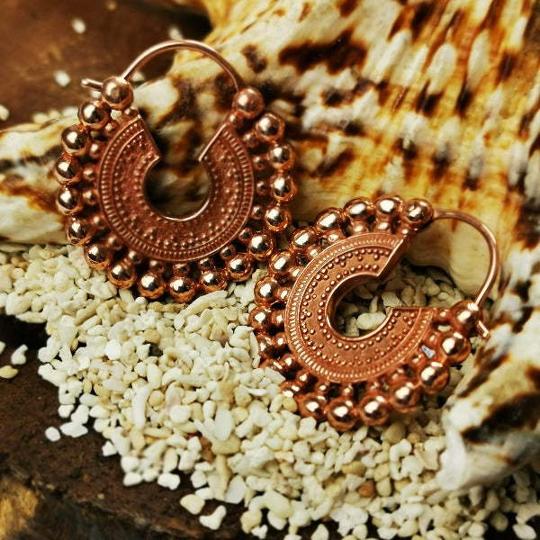 18K Rose Gold Plated Earrings-Boa