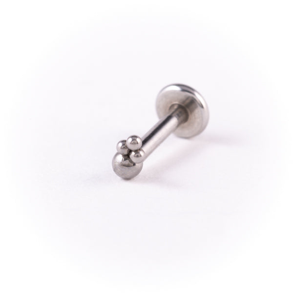 Stainless Steel Flat Back Multi Piercing - Dots