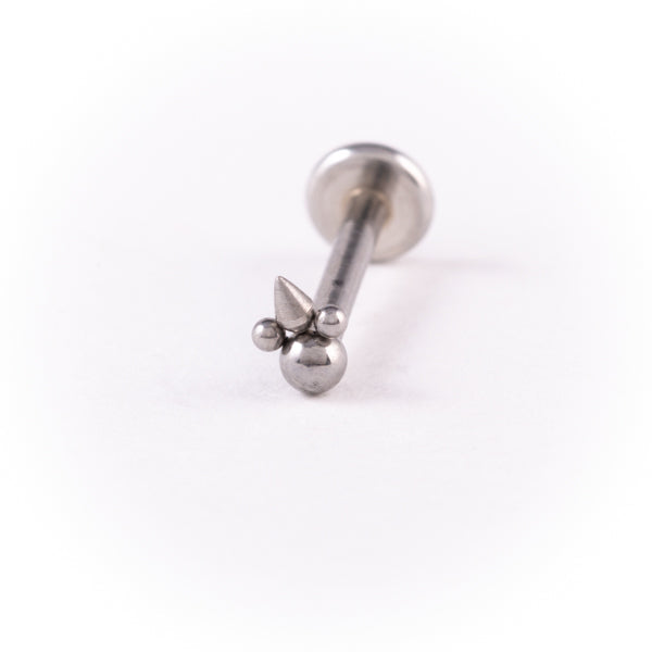 Stainless Steel Flat Back Multi Piercing - Spike