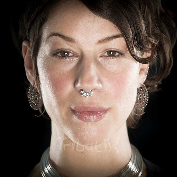 silver septum skull