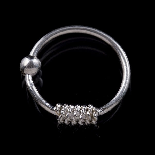 silver nose stud for piercing