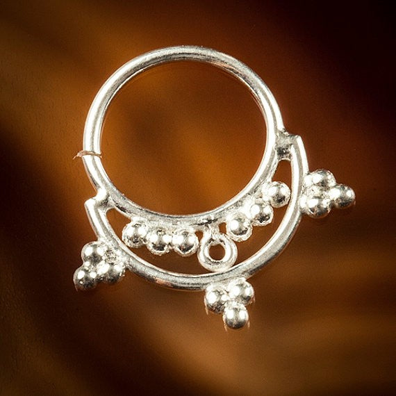 silver septum ring