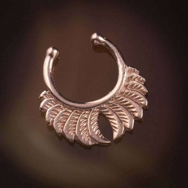 rose gold fake septum ring