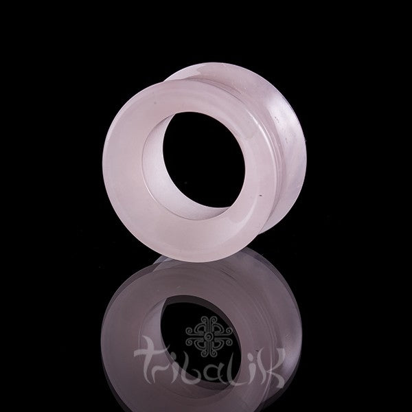 Rose Quartz Ear Tunnel/Eyelet