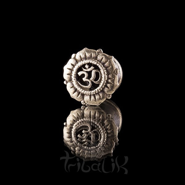 OHM SHANTI White Bronze Ear Tunnels - Plugs - Eyelets