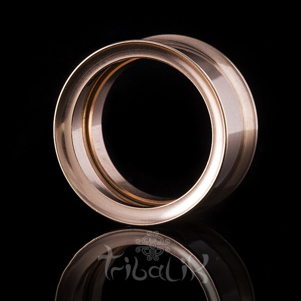 Surgical Steel Rose Gold Tunnel / Eyelet