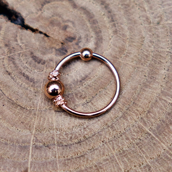 rose gold nose ring septum 