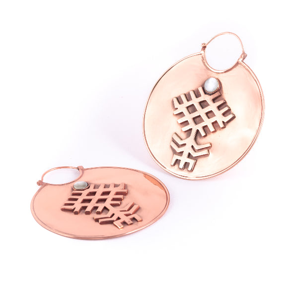 18K Rose Gold Plated Earrings-Sahara