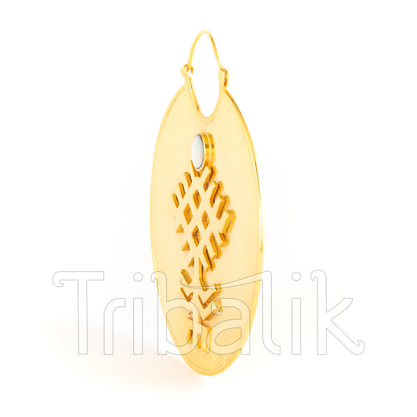 22K Gold Plated Earrings-Sahara