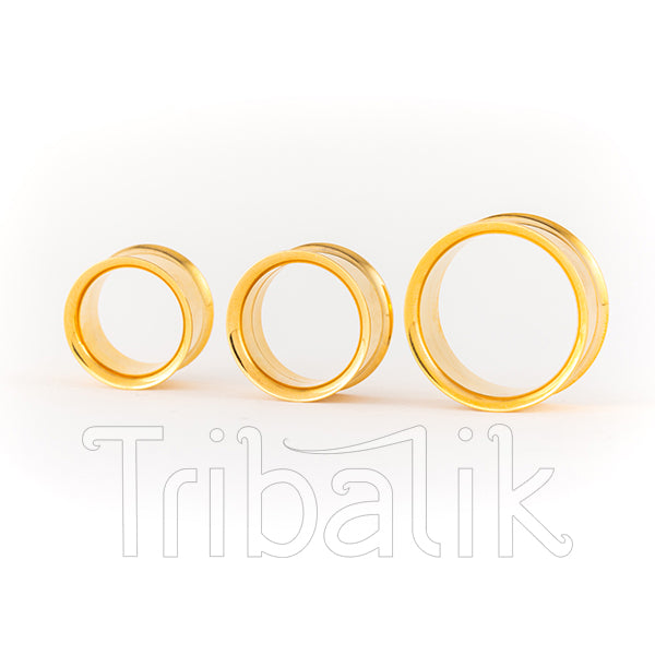 Stainless Steel Gold Tunnel / Eyelet
