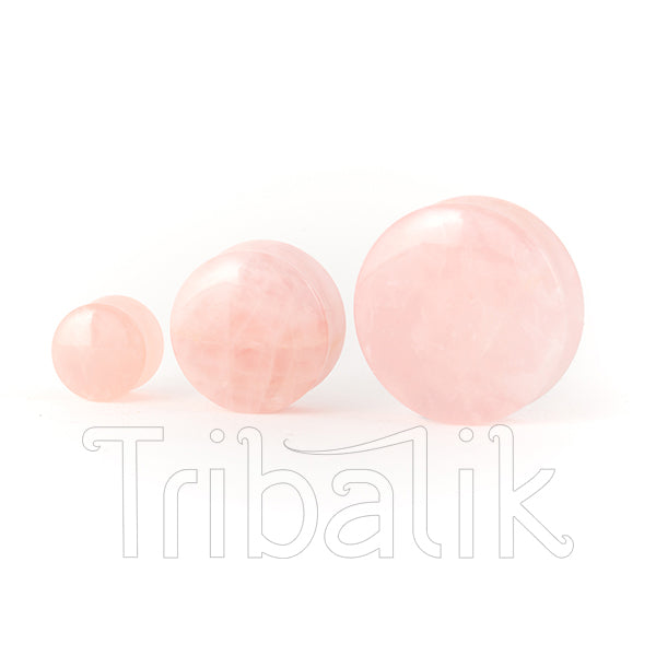 rose quartz ear plug
