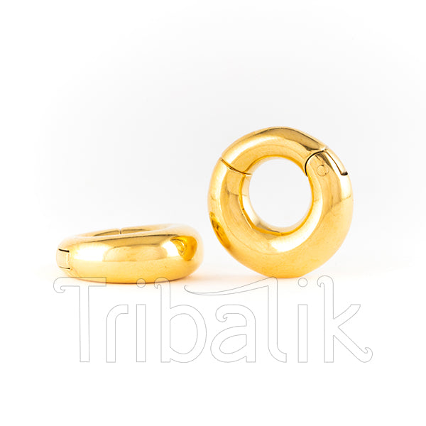 6mm Magnetic Gold Plated Stainless Steel Ear Weights- Nomade