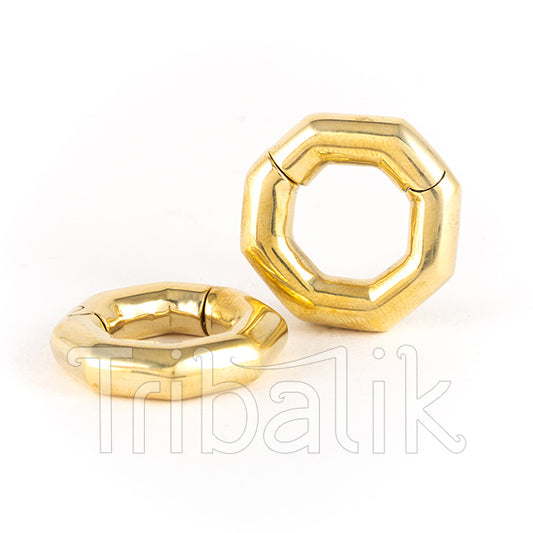 Brass Ear Weights - Tuerca