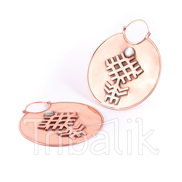 18K Rose Gold Plated Earrings-Sahara