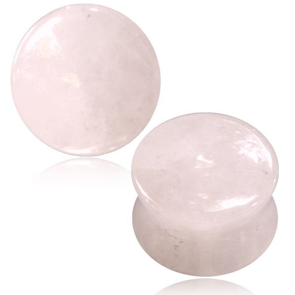 rose quartz ear plug