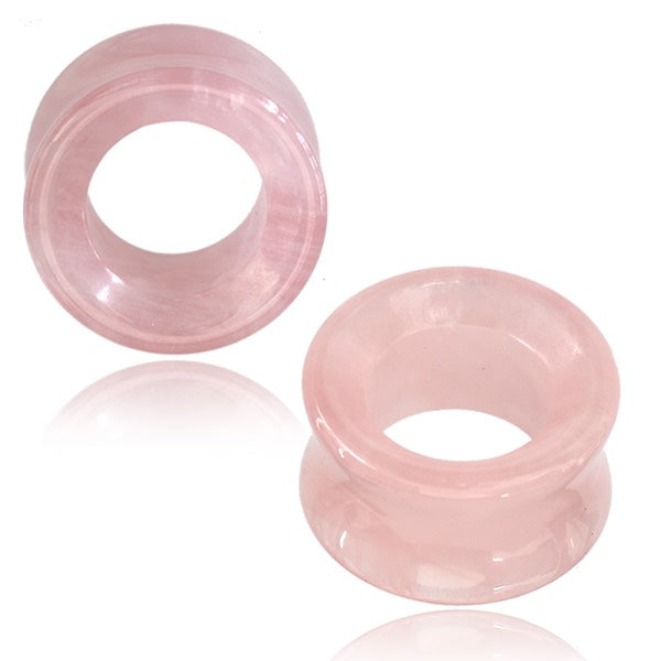 Rose Quartz Ear Tunnel/Eyelet