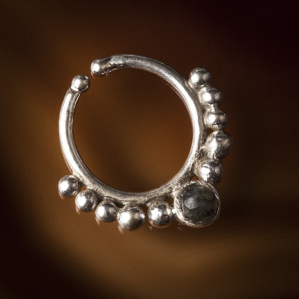 silver septum ring