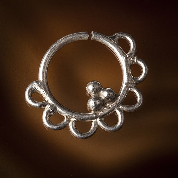 silver septum ring