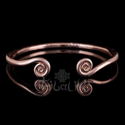 18k Rose Gold Plated Bangle | Hill Tribe