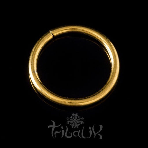 18k Yellow Gold Plated Silver Seamless Ring