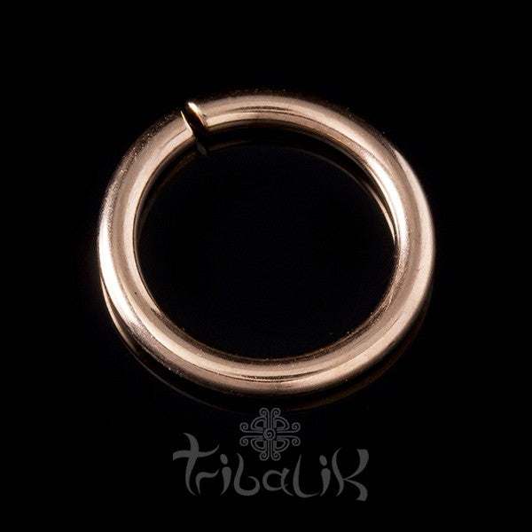 Stainless Steel Rose Gold PVD Seamless Ring