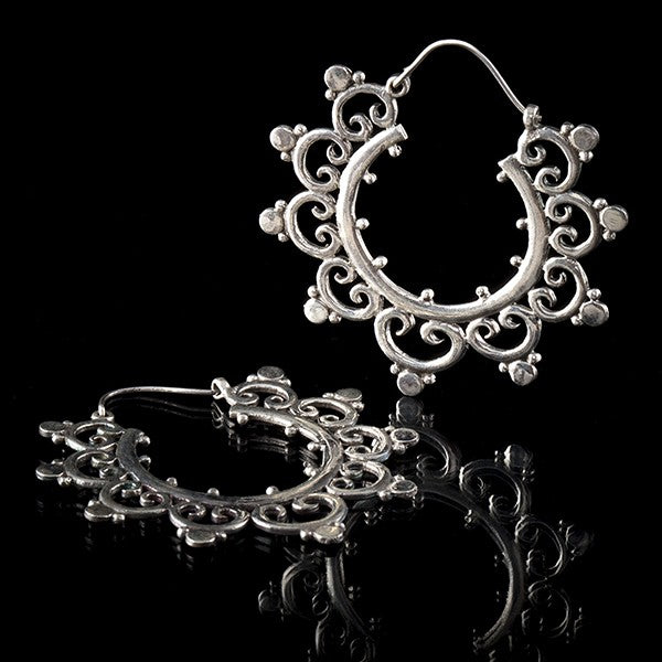 sterling silver hoop earrings