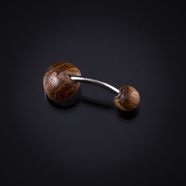 Belly Bar- Tamarind Wood and Red Stone