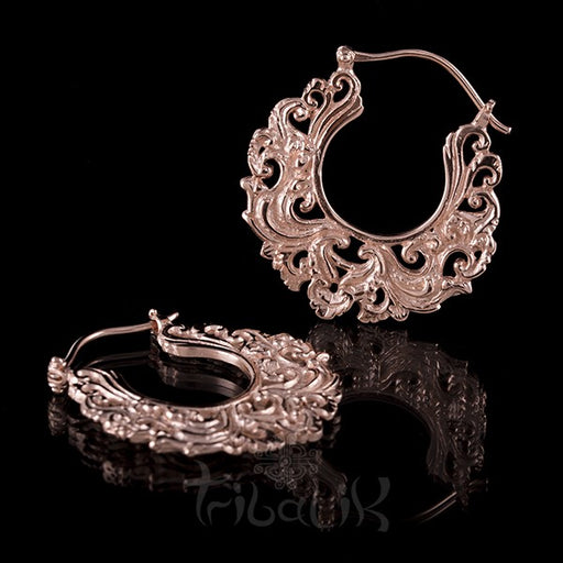 18K Rose Gold Plated LIKE THE RIVER Small Hoop Earrings