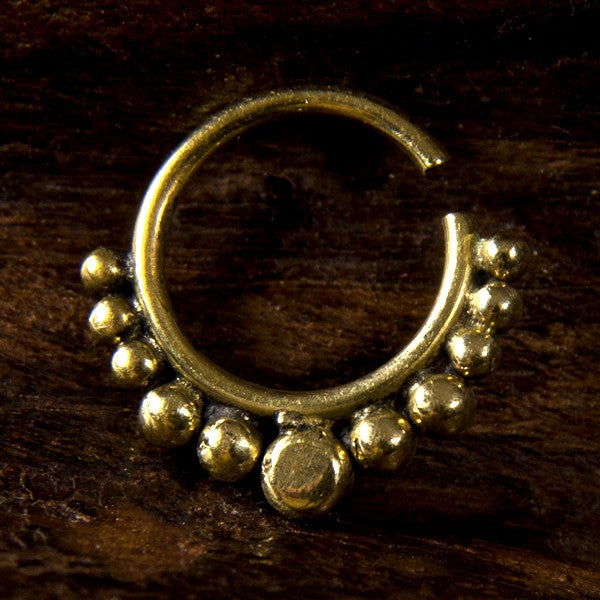 Cosina Brass Septum Ring for Pierced Nose - 1.2mm