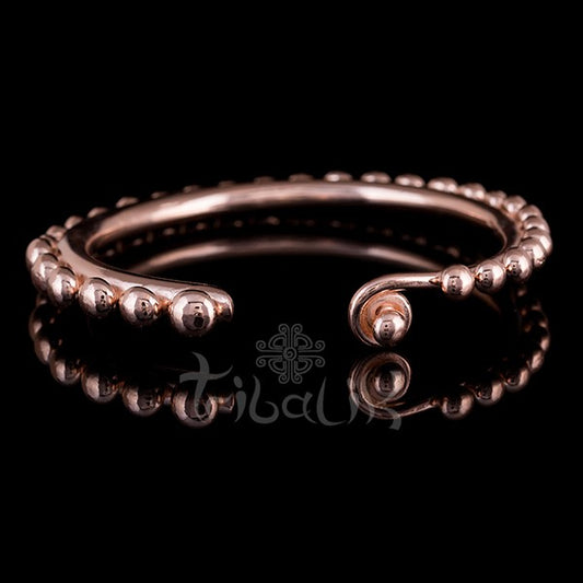 18k Rose Gold Plated Bangle | Hill Tribe