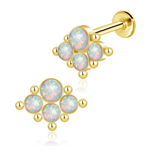 Gold Plated Multi Piercing Stud