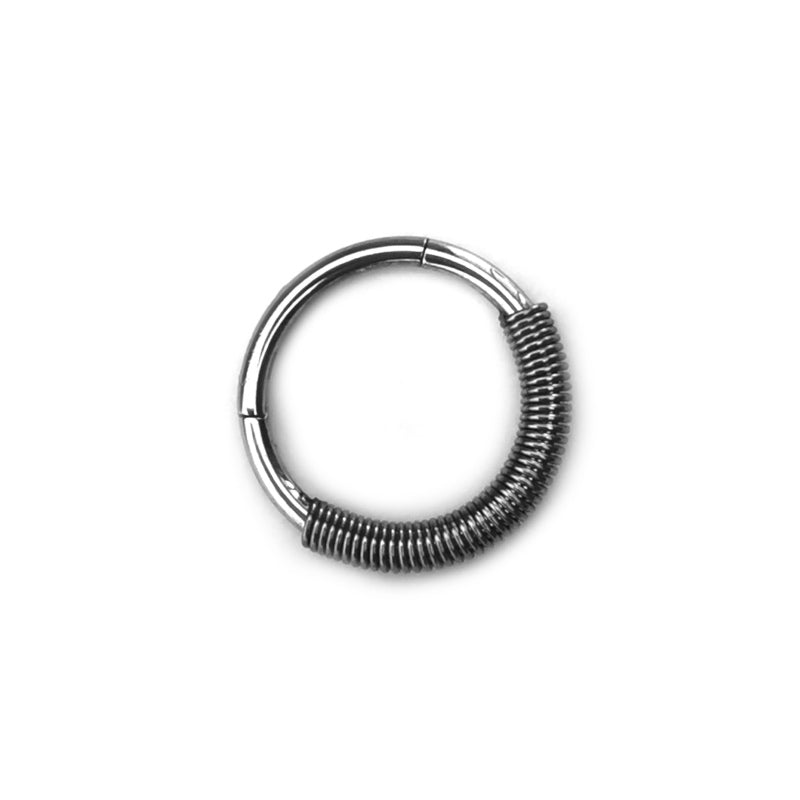 Twisted Spiral Stainless Steel Multi Piercing Septum Ring